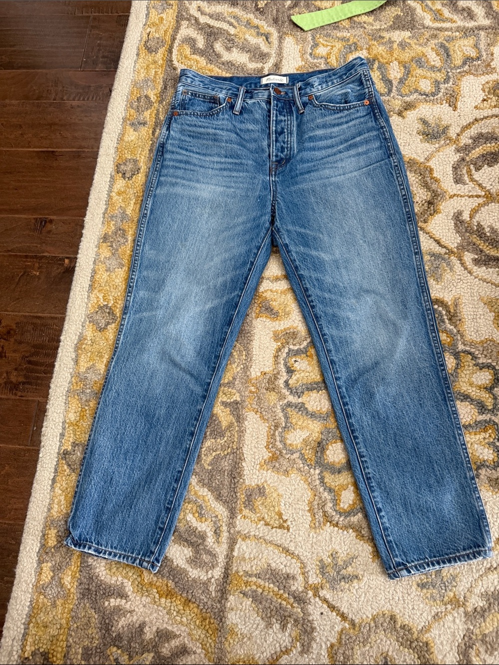 Madewell Stovepipe Straight-Leg Jeans in Medium Blue Wash